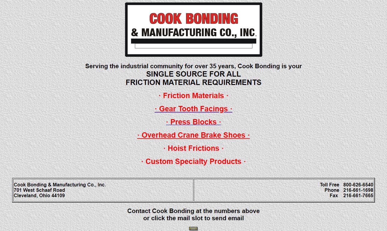 Cook Bonding & Manufacturing Co., Inc.